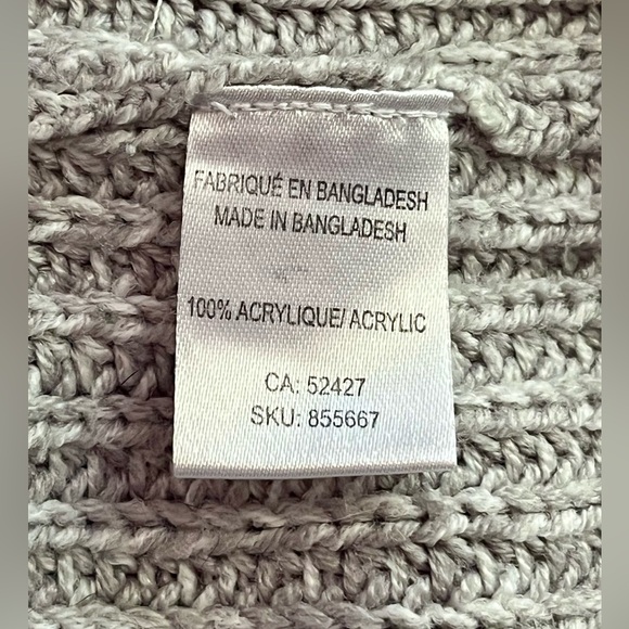 VGUC XL MyStyle Cowl-Neck Knitted Grey Sweater - Picture 5 of 6